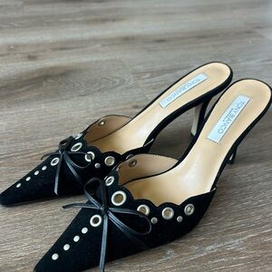 Tony Bianco shade black suede Heels